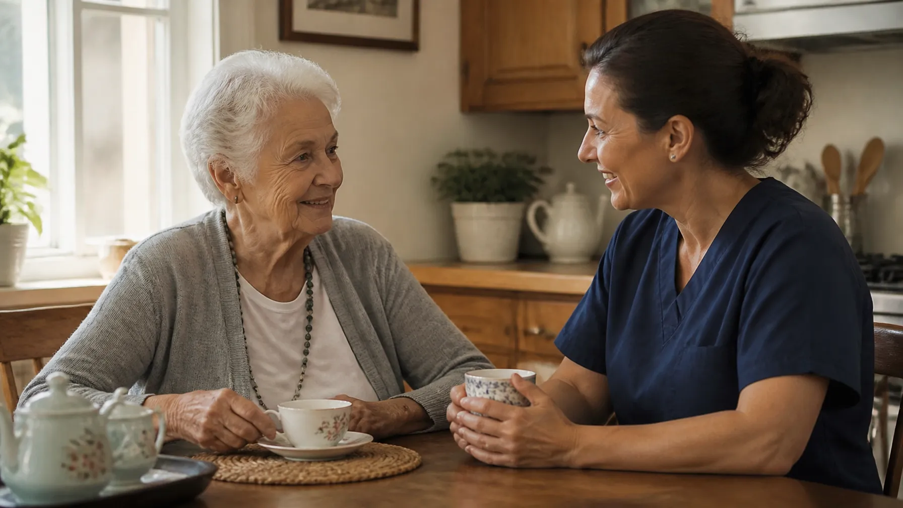 A warm, welcoming home exterior representing aging in place support for Northern New Jersey families